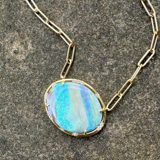 Boulder Opal Sprinkle Necklace