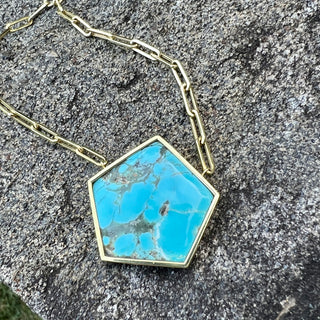 Matrix Turquoise Bea Necklace