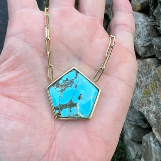 Matrix Turquoise Bea Necklace