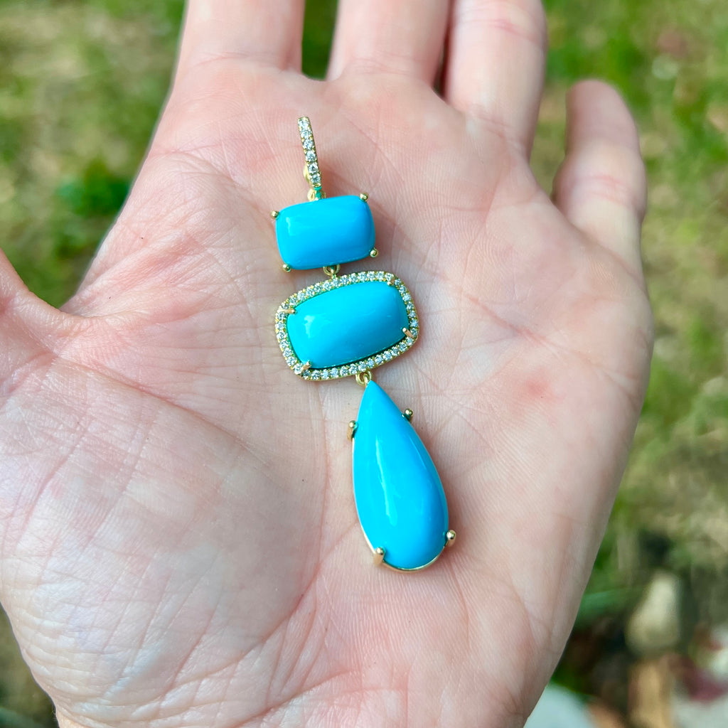 Turquoise Vanessa Pendant Lauren K Fine Jewelry NY