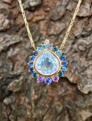 Madagascar Moonstone & Multi-Gemstone Elara Necklace