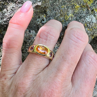 Spessartite Garnet, Spinel, and Garnet Samira Ring