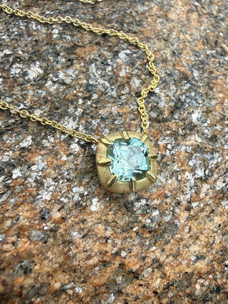 Cushion Cut Blue Tourmaline