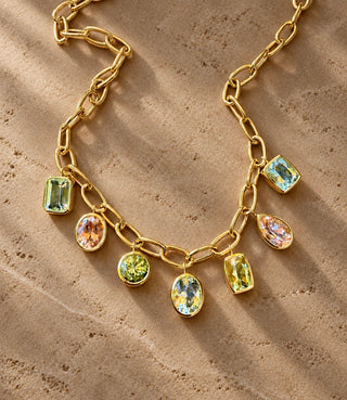 Multicolor Crown Necklace