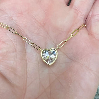 Heart Shape Morganite Bea Necklace