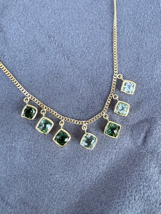 Cushion Cut Tourmaline Remi Necklace