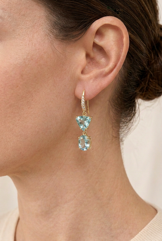 Multishape Aquamarine Joyce Earrings