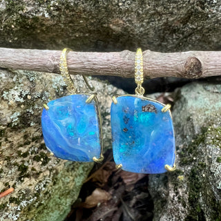 Freeform Boulder Opal Joyce Earrings