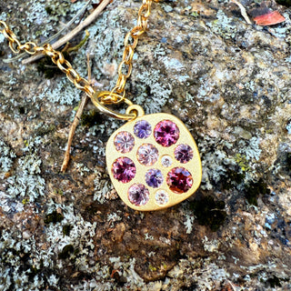 Garnet, Spinel and Purple Sapphire Giselle Necklace