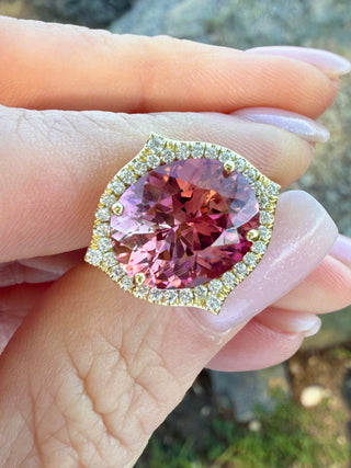 Pink Tourmaline Jordan Ring