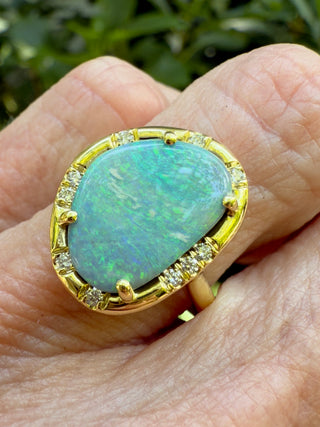 Freeform Opal Sprinkle Ring
