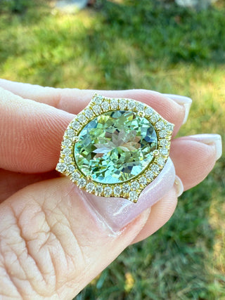 Green Tourmaline Jordan Ring