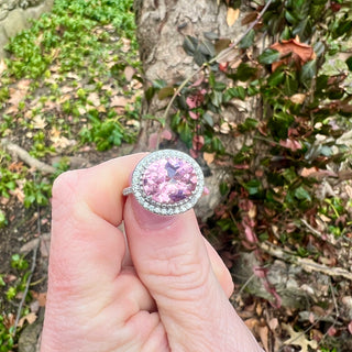 Oval Pink Tourmaline Isabella Ring