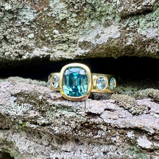 Blue Zircon Samira Ring