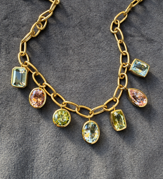 Multicolor Crown Necklace