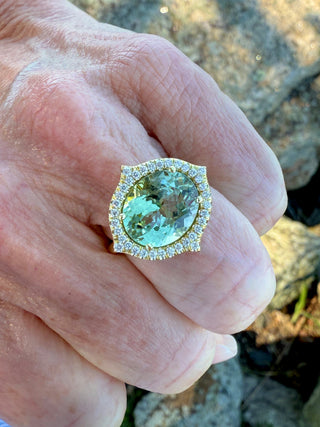 Green Tourmaline Jordan Ring