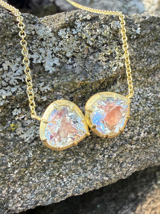 Pear Shape Madagascar Moonstone Griffen Necklace