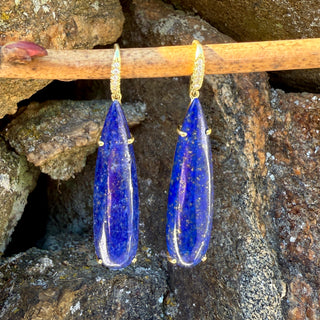 Pear Shaped Lapis Joyce Earrings