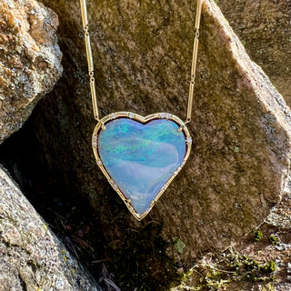 Large Boulder Opal Sprinkle Necklace