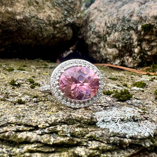 Oval Pink Tourmaline Isabella Ring