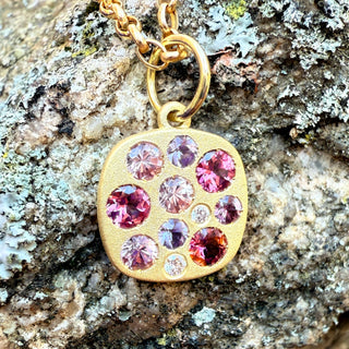 Garnet, Spinel and Purple Sapphire Giselle Necklace