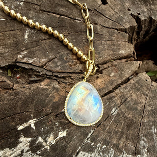 Rainbow Moonstone Mischa Pendant