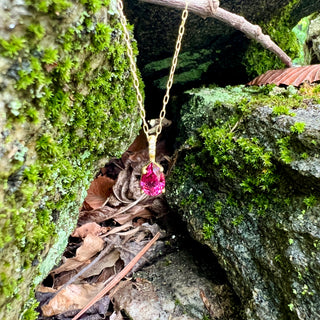 Pear Shaped Rhodolite Garnet Charisma Pendant