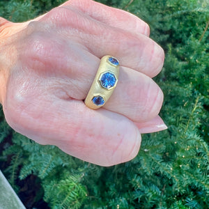 Hexagonal Sapphire Olena Ring