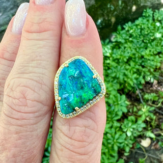 Freeform Boulder Opal Mischa Ring