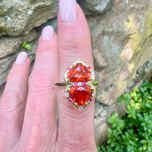 Fire Opal Sprinkle Kiss Ring