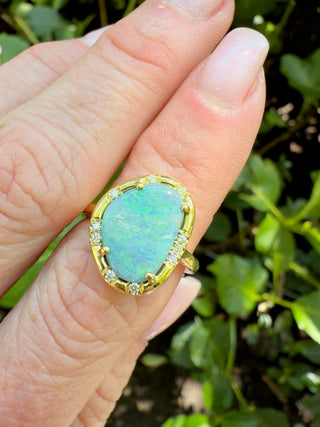 Freeform Opal Sprinkle Ring