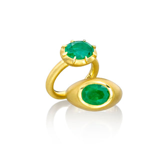 Oval Emerald Olena Ring