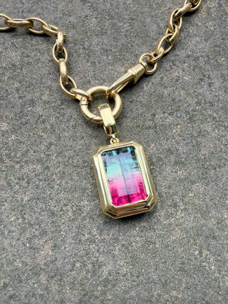 Watermelon Tourmaline Revival Pendant