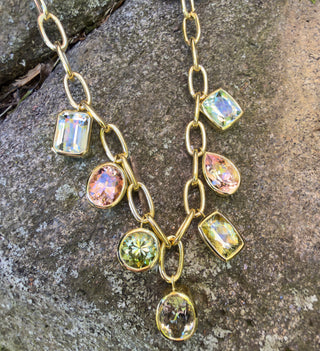 Multicolor Crown Necklace