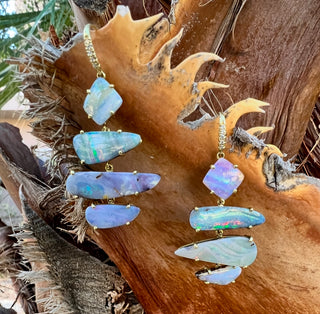 Boulder Opal Four Stone Joyce Earrings