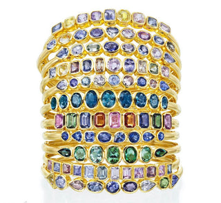 Multicolor Sapphire Carnival Bangle