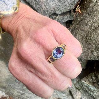 Tanzanite and Spinel Samira Ring