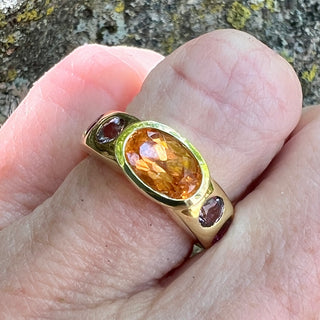 Spessartite Garnet, Spinel, and Garnet Samira Ring