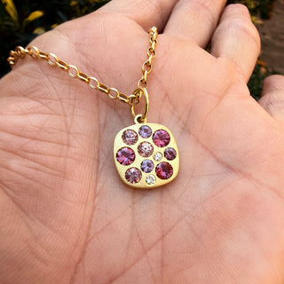 Garnet, Spinel and Purple Sapphire Giselle Necklace