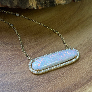 Oval Opal Layla Necklace