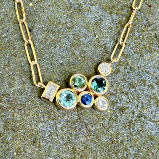 Multicolor Bubble Bea Necklace