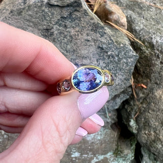 Tanzanite and Spinel Samira Ring