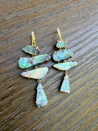 Freeform Boulder Opal Joyce Earrings