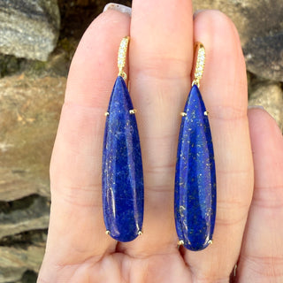 Pear Shaped Lapis Joyce Earrings