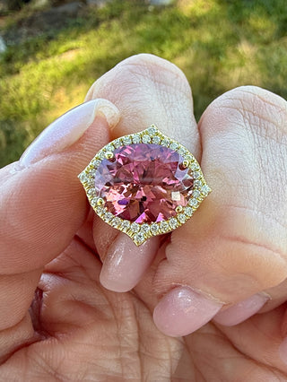 Pink Tourmaline Jordan Ring