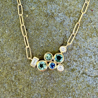 Multicolor Bubble Bea Necklace
