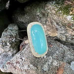 Cabochon Aquamarine Emily Ring