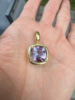 Cushion Cut Amethyst Kindle Pendant