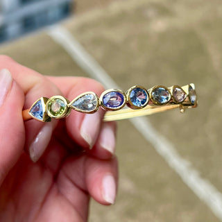 Multicolor Sapphire Carnival Bangle