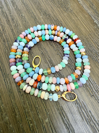 Multicolor Gemstone Beaded Necklace